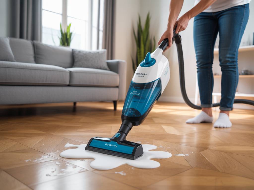 Rowenta Clean & Steam Révolution avis : test du nettoyage vapeur et aspiration simultanée sur carrelage et parquet