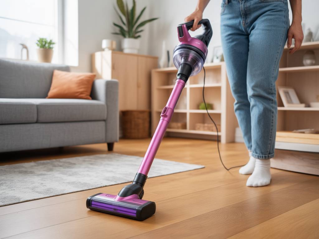 Fieety 50kPa/600W Aspirateur Balai sans Fil avis : test de la puissance, de l’autonomie et des accessoires pour tous les sols