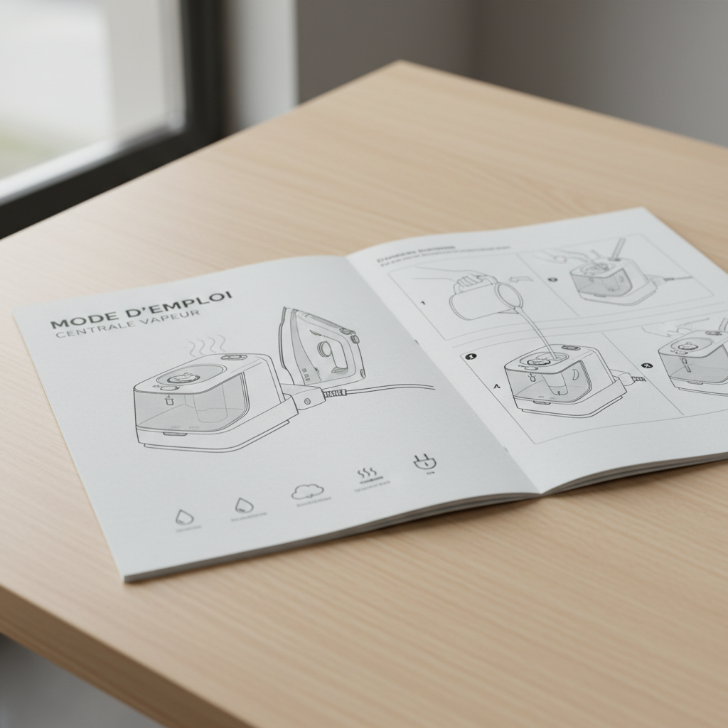 Image pour centrale vapeur tefal mode d emploi