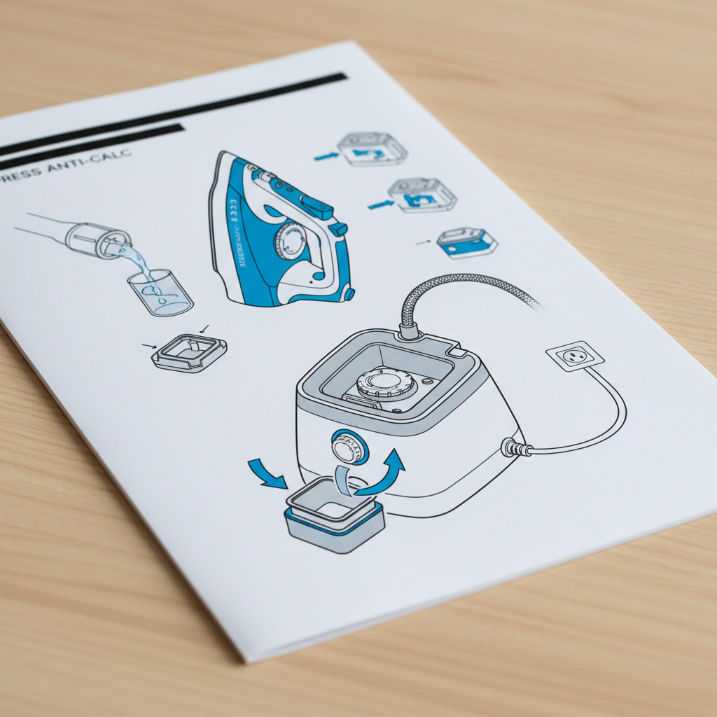 Image pour mode d'emploi centrale vapeur calor express anti calc